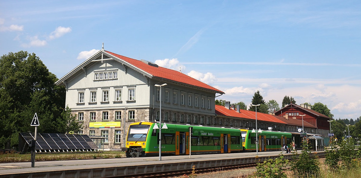 Der Grenzbahnhof in bayerisch Eisenstein